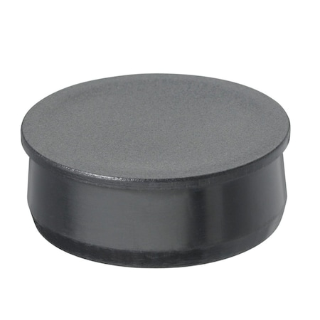 Visipak CLOSURE-ROUND PLUG-1-1/4"-HDPE-BLACK, 1000PK 037728